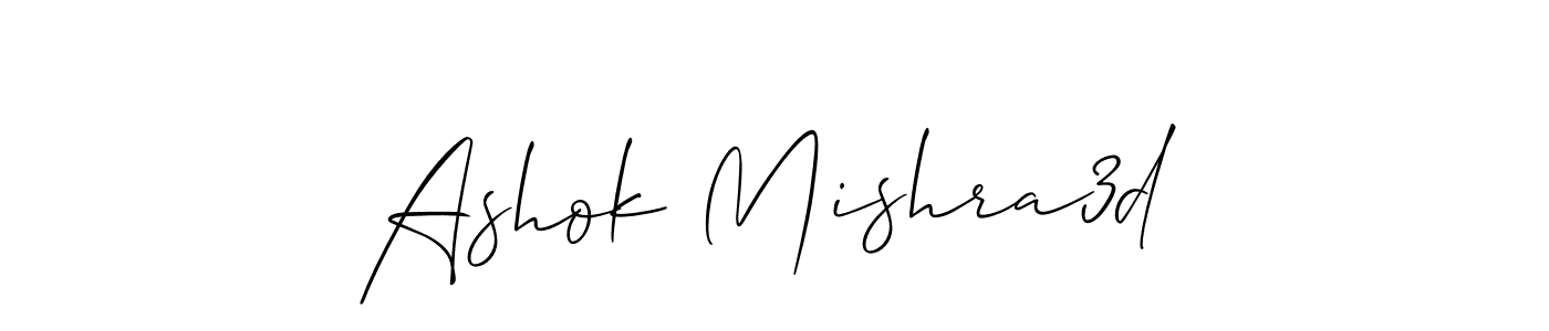 How to make Ashok Mishra3d signature? Allison_Script is a professional autograph style. Create handwritten signature for Ashok Mishra3d name. Ashok Mishra3d signature style 2 images and pictures png