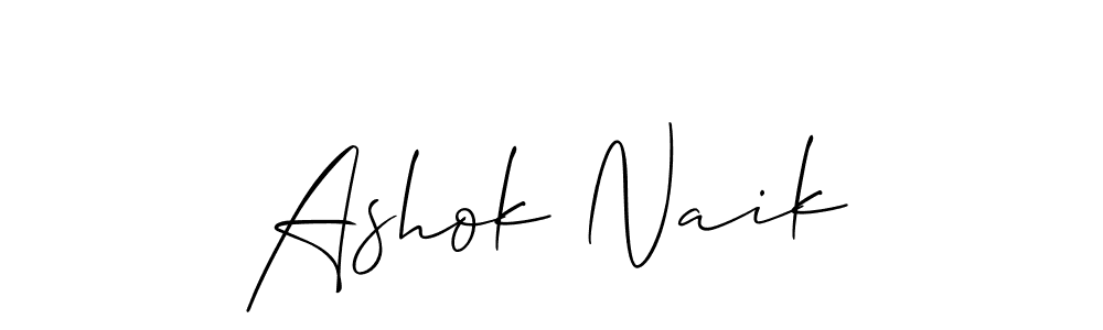 Also we have Ashok Naik name is the best signature style. Create professional handwritten signature collection using Allison_Script autograph style. Ashok Naik signature style 2 images and pictures png