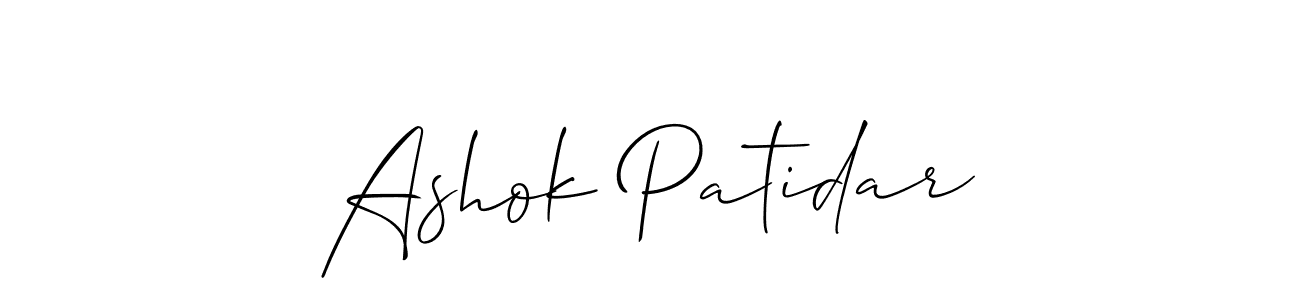 Best and Professional Signature Style for Ashok Patidar. Allison_Script Best Signature Style Collection. Ashok Patidar signature style 2 images and pictures png