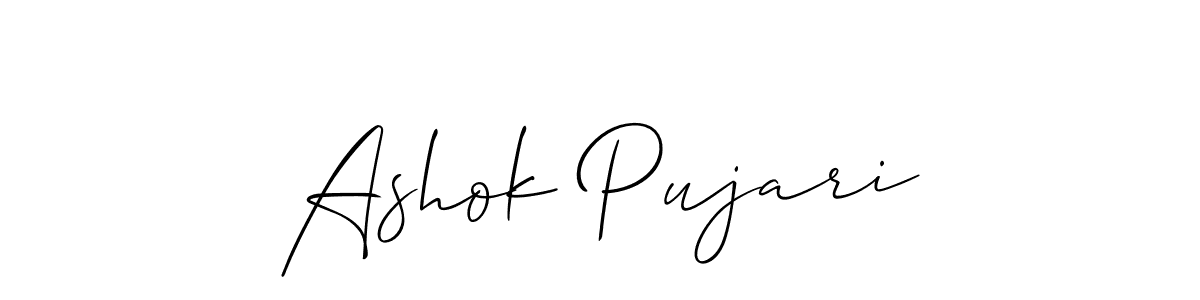 Make a short Ashok Pujari signature style. Manage your documents anywhere anytime using Allison_Script. Create and add eSignatures, submit forms, share and send files easily. Ashok Pujari signature style 2 images and pictures png