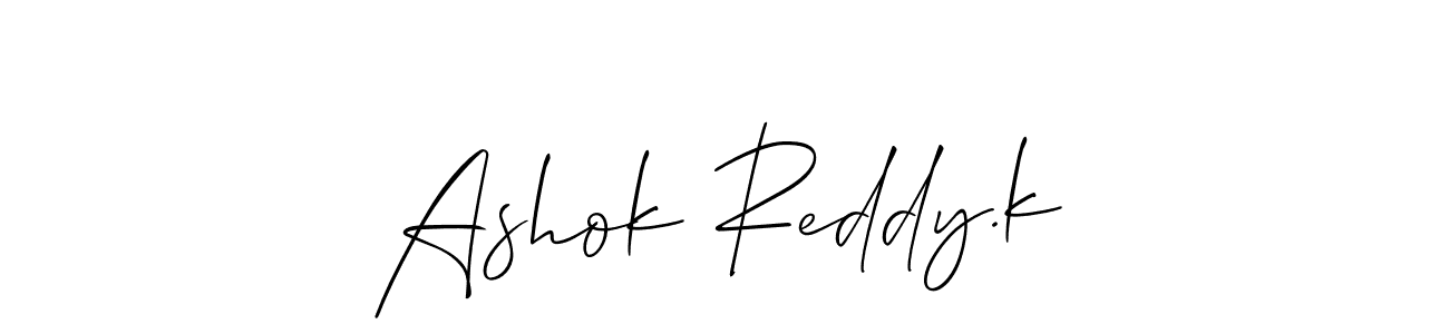 This is the best signature style for the Ashok Reddy.k name. Also you like these signature font (Allison_Script). Mix name signature. Ashok Reddy.k signature style 2 images and pictures png