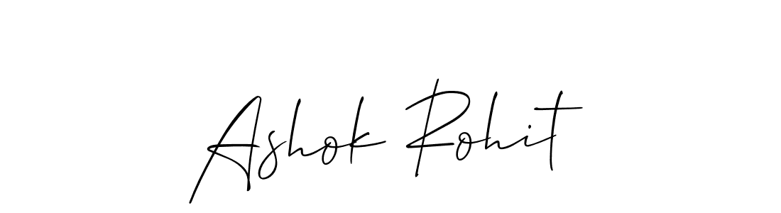 Ashok Rohit stylish signature style. Best Handwritten Sign (Allison_Script) for my name. Handwritten Signature Collection Ideas for my name Ashok Rohit. Ashok Rohit signature style 2 images and pictures png