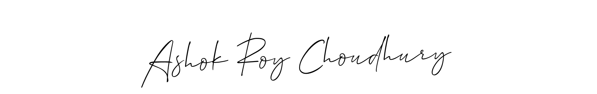 Create a beautiful signature design for name Ashok Roy Choudhury. With this signature (Allison_Script) fonts, you can make a handwritten signature for free. Ashok Roy Choudhury signature style 2 images and pictures png