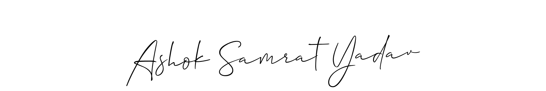 You can use this online signature creator to create a handwritten signature for the name Ashok Samrat Yadav. This is the best online autograph maker. Ashok Samrat Yadav signature style 2 images and pictures png