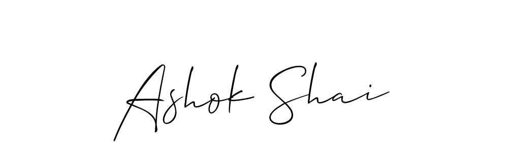 Make a beautiful signature design for name Ashok Shai. Use this online signature maker to create a handwritten signature for free. Ashok Shai signature style 2 images and pictures png