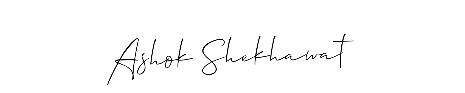 The best way (Allison_Script) to make a short signature is to pick only two or three words in your name. The name Ashok Shekhawat include a total of six letters. For converting this name. Ashok Shekhawat signature style 2 images and pictures png