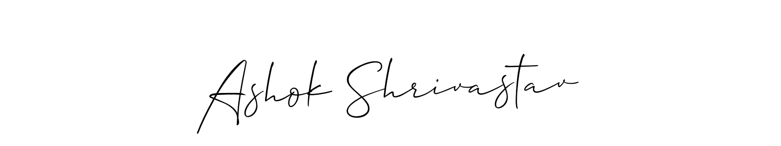 Also we have Ashok Shrivastav name is the best signature style. Create professional handwritten signature collection using Allison_Script autograph style. Ashok Shrivastav signature style 2 images and pictures png