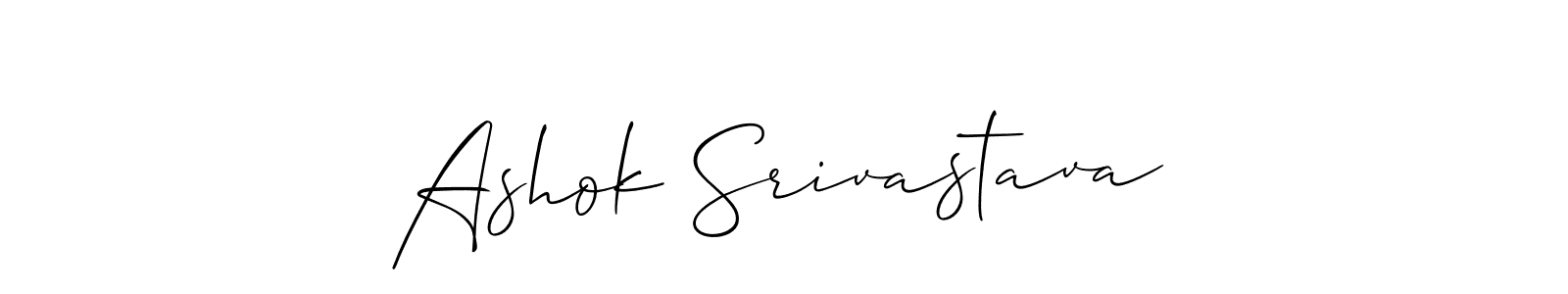 Allison_Script is a professional signature style that is perfect for those who want to add a touch of class to their signature. It is also a great choice for those who want to make their signature more unique. Get Ashok Srivastava name to fancy signature for free. Ashok Srivastava signature style 2 images and pictures png