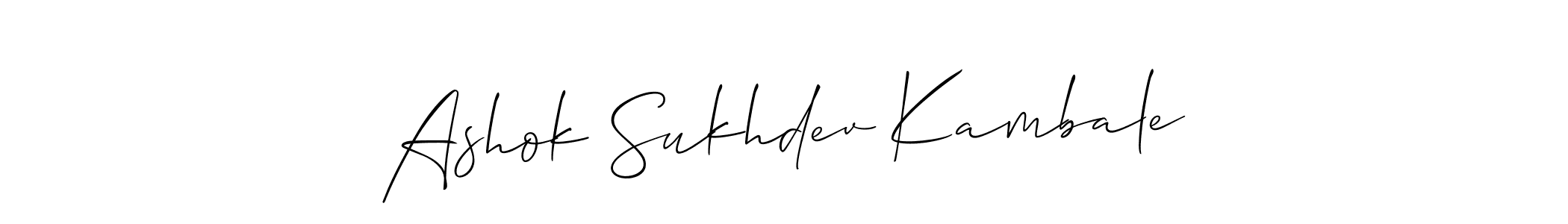 Check out images of Autograph of Ashok Sukhdev Kambale name. Actor Ashok Sukhdev Kambale Signature Style. Allison_Script is a professional sign style online. Ashok Sukhdev Kambale signature style 2 images and pictures png