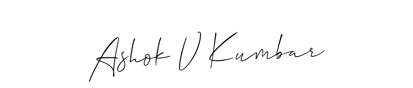 Here are the top 10 professional signature styles for the name Ashok V Kumbar. These are the best autograph styles you can use for your name. Ashok V Kumbar signature style 2 images and pictures png