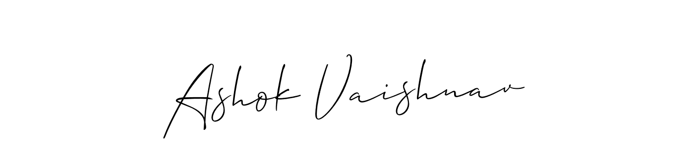 Ashok Vaishnav stylish signature style. Best Handwritten Sign (Allison_Script) for my name. Handwritten Signature Collection Ideas for my name Ashok Vaishnav. Ashok Vaishnav signature style 2 images and pictures png