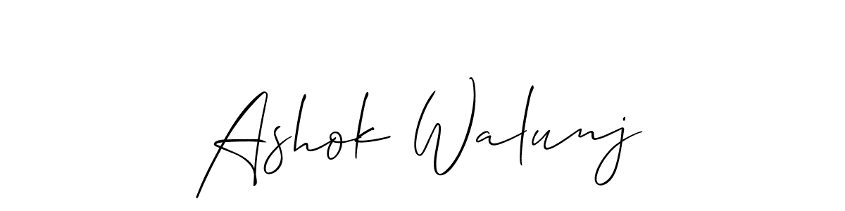 Best and Professional Signature Style for Ashok Walunj. Allison_Script Best Signature Style Collection. Ashok Walunj signature style 2 images and pictures png