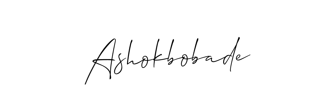 Make a beautiful signature design for name Ashokbobade. Use this online signature maker to create a handwritten signature for free. Ashokbobade signature style 2 images and pictures png