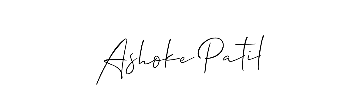 You should practise on your own different ways (Allison_Script) to write your name (Ashoke Patil) in signature. don't let someone else do it for you. Ashoke Patil signature style 2 images and pictures png