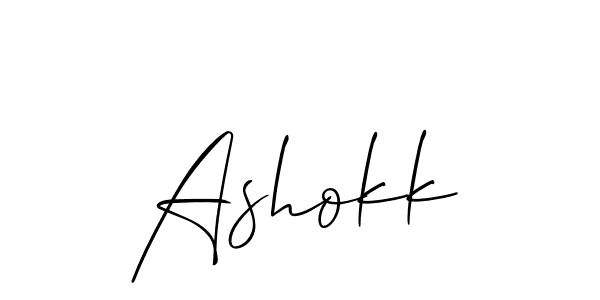 Allison_Script is a professional signature style that is perfect for those who want to add a touch of class to their signature. It is also a great choice for those who want to make their signature more unique. Get Ashokk name to fancy signature for free. Ashokk signature style 2 images and pictures png