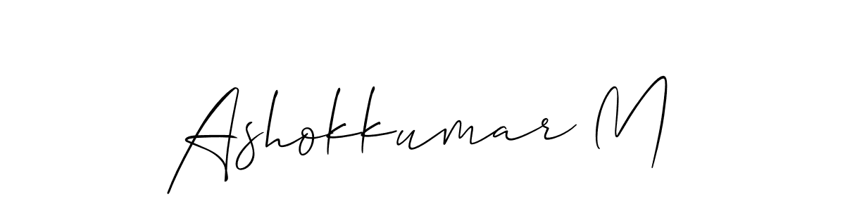 You can use this online signature creator to create a handwritten signature for the name Ashokkumar M. This is the best online autograph maker. Ashokkumar M signature style 2 images and pictures png