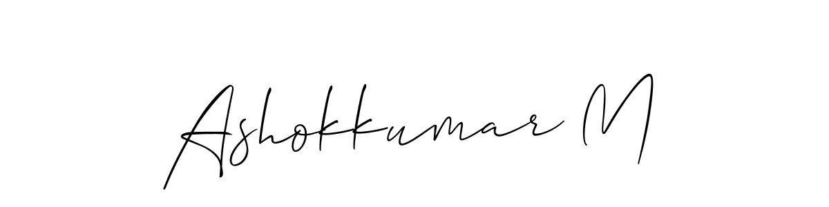 You can use this online signature creator to create a handwritten signature for the name Ashokkumar M. This is the best online autograph maker. Ashokkumar M signature style 2 images and pictures png