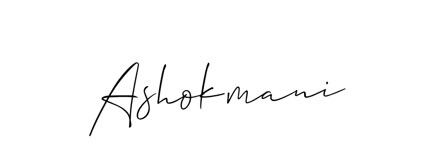 How to Draw Ashokmani signature style? Allison_Script is a latest design signature styles for name Ashokmani. Ashokmani signature style 2 images and pictures png