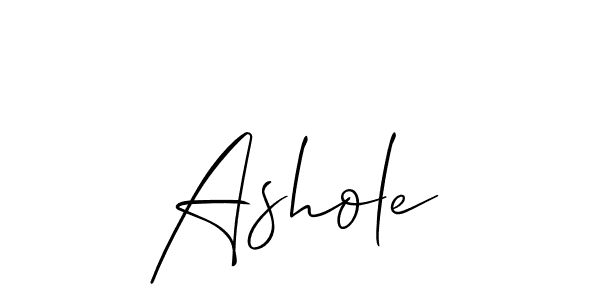 It looks lik you need a new signature style for name Ashole. Design unique handwritten (Allison_Script) signature with our free signature maker in just a few clicks. Ashole signature style 2 images and pictures png