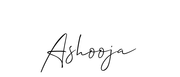 Use a signature maker to create a handwritten signature online. With this signature software, you can design (Allison_Script) your own signature for name Ashooja. Ashooja signature style 2 images and pictures png