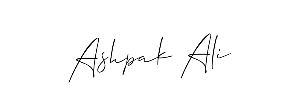 Also You can easily find your signature by using the search form. We will create Ashpak Ali name handwritten signature images for you free of cost using Allison_Script sign style. Ashpak Ali signature style 2 images and pictures png