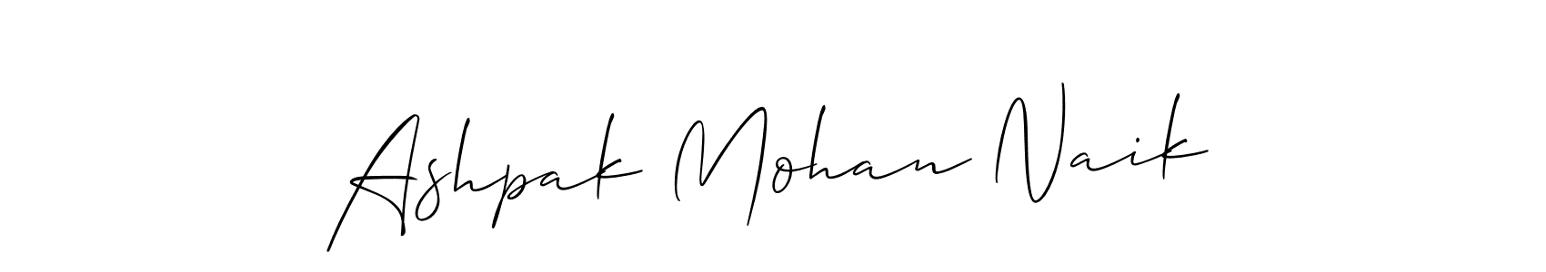 Ashpak Mohan Naik stylish signature style. Best Handwritten Sign (Allison_Script) for my name. Handwritten Signature Collection Ideas for my name Ashpak Mohan Naik. Ashpak Mohan Naik signature style 2 images and pictures png