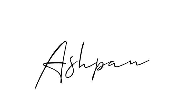 Also we have Ashpan name is the best signature style. Create professional handwritten signature collection using Allison_Script autograph style. Ashpan signature style 2 images and pictures png