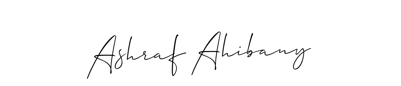 It looks lik you need a new signature style for name Ashraf Ahibany. Design unique handwritten (Allison_Script) signature with our free signature maker in just a few clicks. Ashraf Ahibany signature style 2 images and pictures png