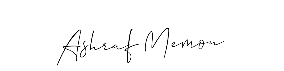 It looks lik you need a new signature style for name Ashraf Memon. Design unique handwritten (Allison_Script) signature with our free signature maker in just a few clicks. Ashraf Memon signature style 2 images and pictures png