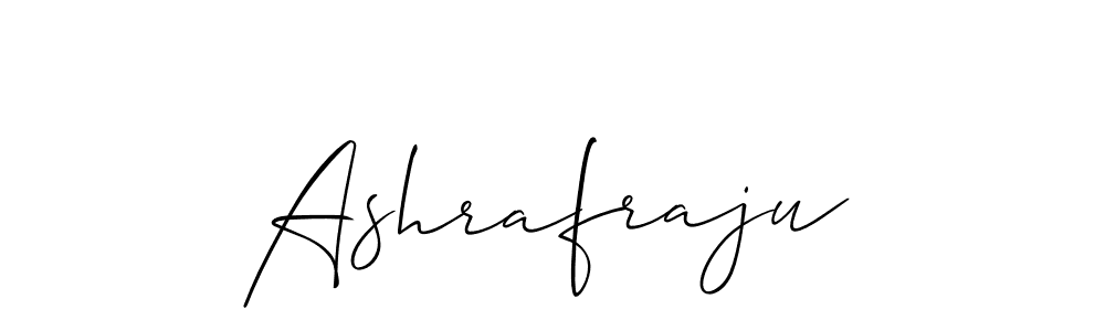 Use a signature maker to create a handwritten signature online. With this signature software, you can design (Allison_Script) your own signature for name Ashrafraju. Ashrafraju signature style 2 images and pictures png