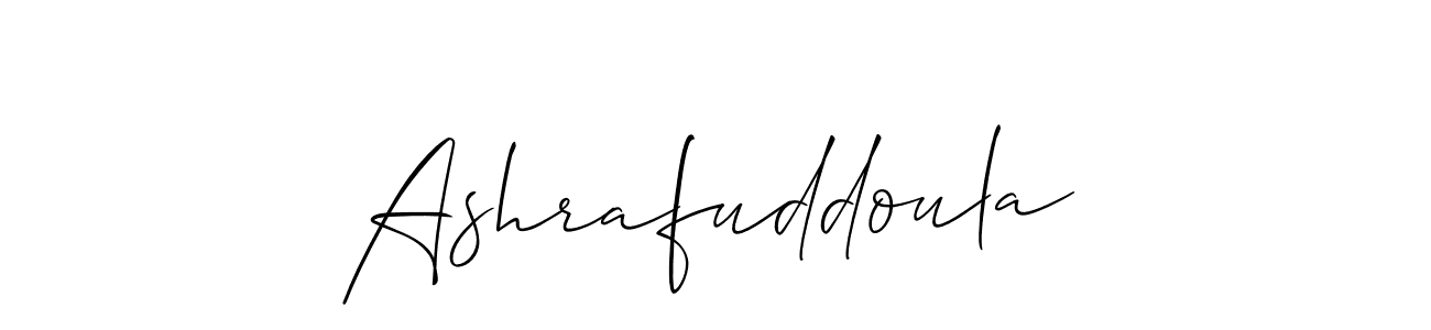 It looks lik you need a new signature style for name Ashrafuddoula. Design unique handwritten (Allison_Script) signature with our free signature maker in just a few clicks. Ashrafuddoula signature style 2 images and pictures png