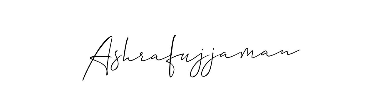 Create a beautiful signature design for name Ashrafujjaman. With this signature (Allison_Script) fonts, you can make a handwritten signature for free. Ashrafujjaman signature style 2 images and pictures png