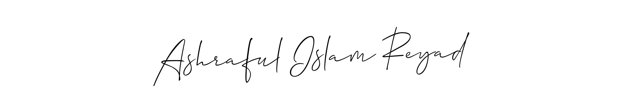 Make a beautiful signature design for name Ashraful Islam Reyad. Use this online signature maker to create a handwritten signature for free. Ashraful Islam Reyad signature style 2 images and pictures png