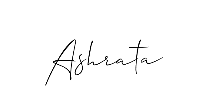 Also we have Ashrata name is the best signature style. Create professional handwritten signature collection using Allison_Script autograph style. Ashrata signature style 2 images and pictures png