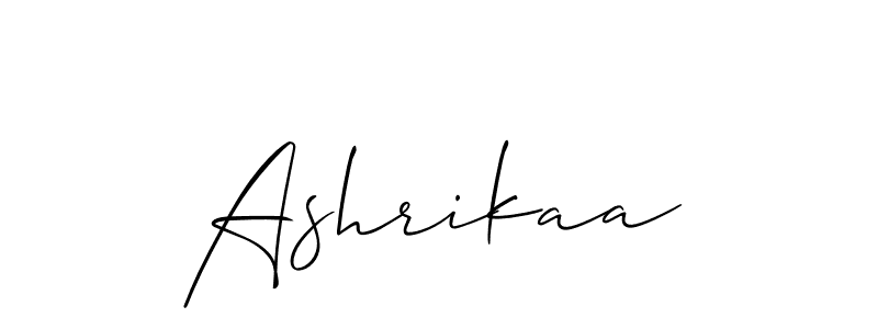 Ashrikaa stylish signature style. Best Handwritten Sign (Allison_Script) for my name. Handwritten Signature Collection Ideas for my name Ashrikaa. Ashrikaa signature style 2 images and pictures png