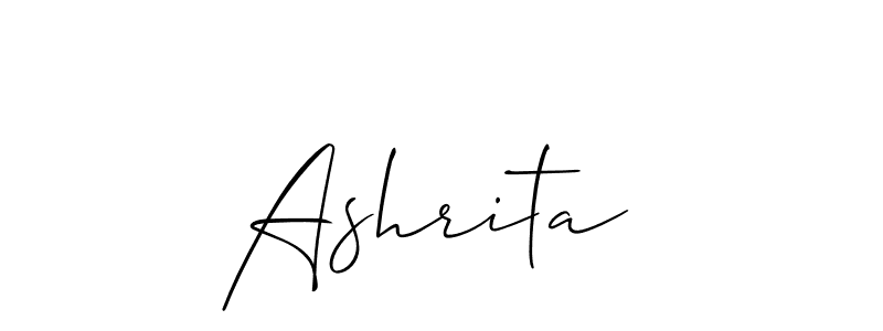 How to make Ashrita  name signature. Use Allison_Script style for creating short signs online. This is the latest handwritten sign. Ashrita  signature style 2 images and pictures png