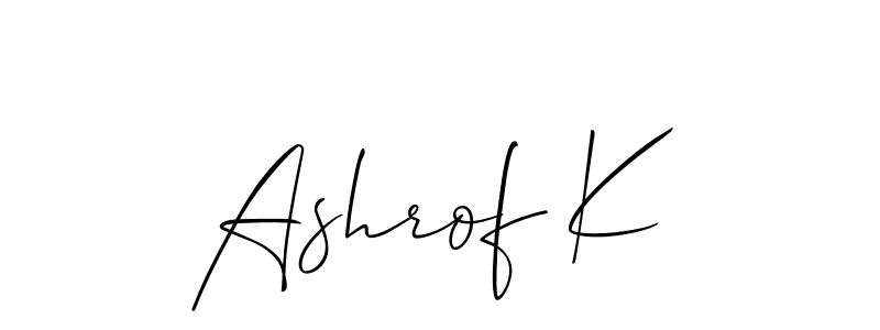 Here are the top 10 professional signature styles for the name Ashrof K. These are the best autograph styles you can use for your name. Ashrof K signature style 2 images and pictures png