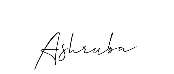 You should practise on your own different ways (Allison_Script) to write your name (Ashruba) in signature. don't let someone else do it for you. Ashruba signature style 2 images and pictures png