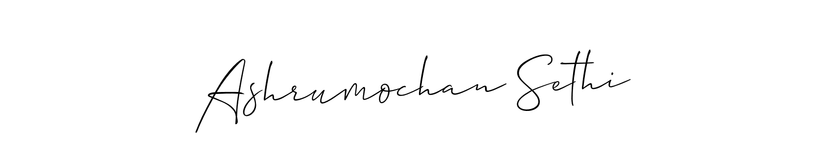 You can use this online signature creator to create a handwritten signature for the name Ashrumochan Sethi. This is the best online autograph maker. Ashrumochan Sethi signature style 2 images and pictures png