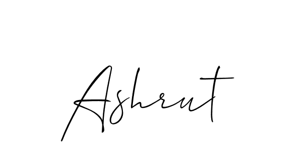 It looks lik you need a new signature style for name Ashrut. Design unique handwritten (Allison_Script) signature with our free signature maker in just a few clicks. Ashrut signature style 2 images and pictures png