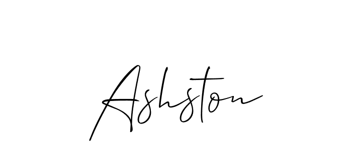 Allison_Script is a professional signature style that is perfect for those who want to add a touch of class to their signature. It is also a great choice for those who want to make their signature more unique. Get Ashston name to fancy signature for free. Ashston signature style 2 images and pictures png