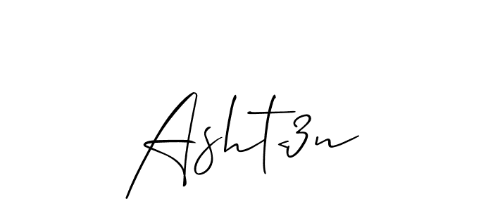 It looks lik you need a new signature style for name Asht<3n. Design unique handwritten (Allison_Script) signature with our free signature maker in just a few clicks. Asht<3n signature style 2 images and pictures png