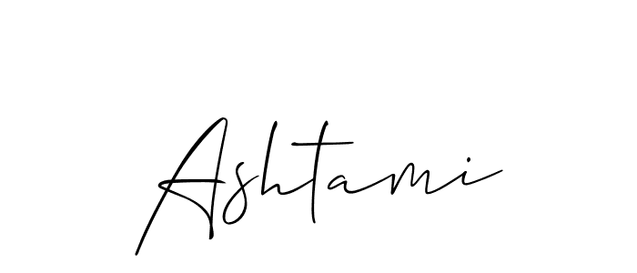 Ashtami stylish signature style. Best Handwritten Sign (Allison_Script) for my name. Handwritten Signature Collection Ideas for my name Ashtami. Ashtami signature style 2 images and pictures png