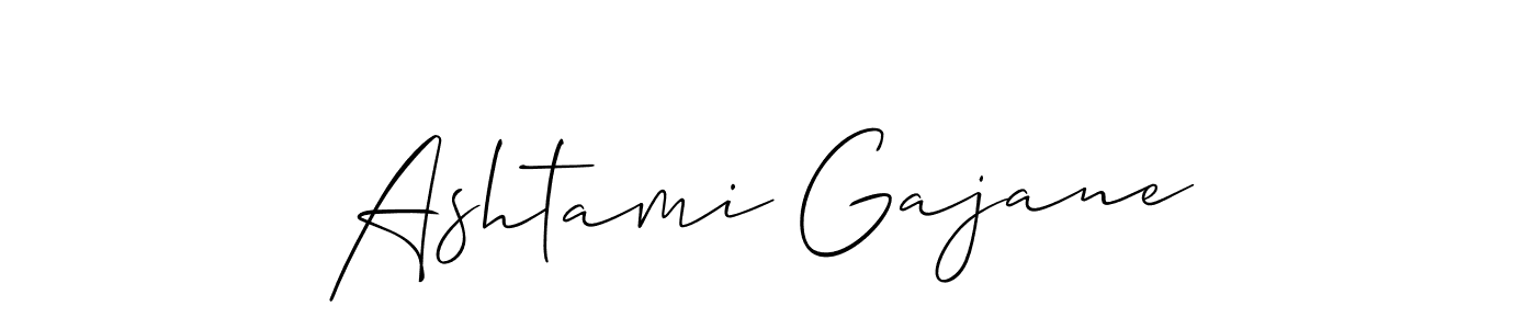 Also You can easily find your signature by using the search form. We will create Ashtami Gajane name handwritten signature images for you free of cost using Allison_Script sign style. Ashtami Gajane signature style 2 images and pictures png