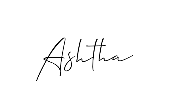 Best and Professional Signature Style for Ashtha. Allison_Script Best Signature Style Collection. Ashtha signature style 2 images and pictures png