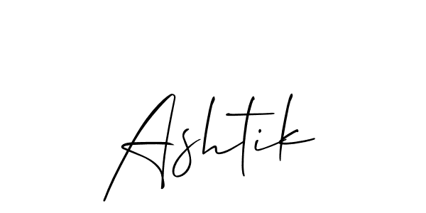 Also we have Ashtik name is the best signature style. Create professional handwritten signature collection using Allison_Script autograph style. Ashtik signature style 2 images and pictures png