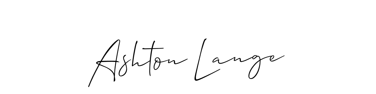 Also You can easily find your signature by using the search form. We will create Ashton Lange name handwritten signature images for you free of cost using Allison_Script sign style. Ashton Lange signature style 2 images and pictures png