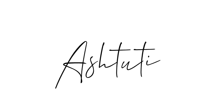 Also we have Ashtuti name is the best signature style. Create professional handwritten signature collection using Allison_Script autograph style. Ashtuti signature style 2 images and pictures png