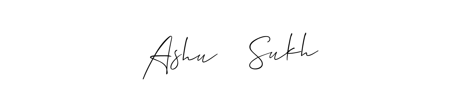 See photos of Ashu ❤️ Sukh official signature by Spectra . Check more albums & portfolios. Read reviews & check more about Allison_Script font. Ashu ❤️ Sukh signature style 2 images and pictures png