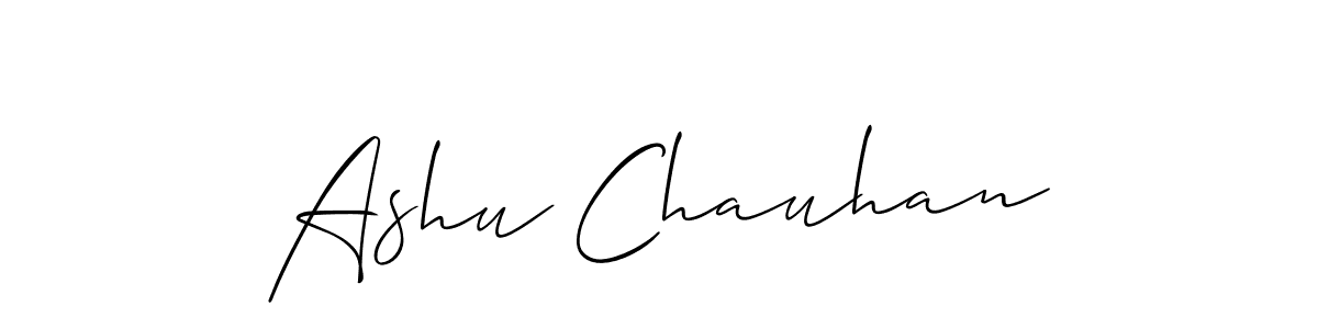 This is the best signature style for the Ashu Chauhan name. Also you like these signature font (Allison_Script). Mix name signature. Ashu Chauhan signature style 2 images and pictures png